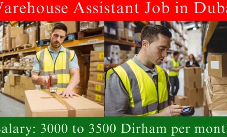 Warehouse Assistant Jobs in Dubai